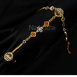 22CT CZ  Gold Designer Ladies Hathpan HP144