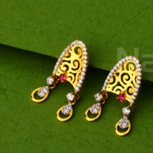 916 Gold CZ Hallmark Delicate Ladies Pendant Set FPS463