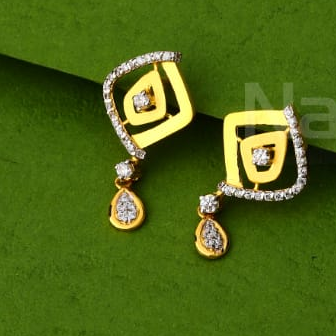 916 Gold CZ Ladies Stylish Pendant Set FPS460 - Image 2