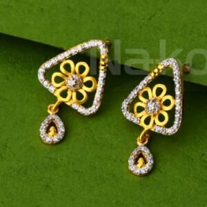916 Gold CZ Ladies Classic Pendant Set FPS454