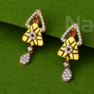 916 Gold Hallmark Fancy Ladies Pendant Set FPS478 - Image 2