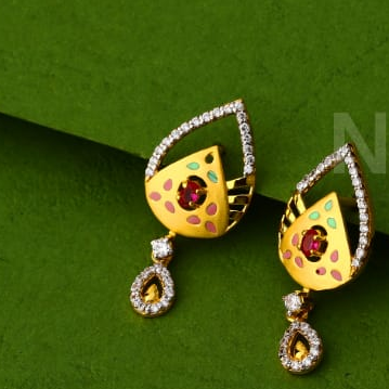 916 Gold Hallmark Delicate Ladies Pendant Set FPS475 - Image 2
