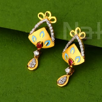 916 Gold Hallmark Ladies Pendant Set FPS473 - Image 2