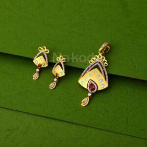 916 Gold Hallmark Ladies Pendant Set FPS473