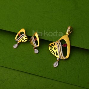 916 Gold Ladies Gorgeous Pendant Set FPS471