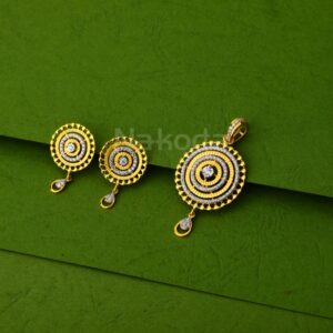 916 Gold Ladies Exclusive Pendant Set FPS469