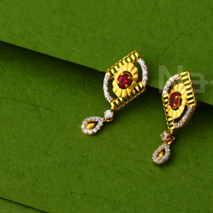 916 Gold Ladies Pendant Set FPS465 - Image 2