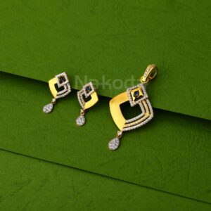 916 Gold Ladies Gorgeous Pendant Set FPS448