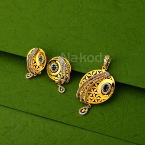 916 Gold Ladies Fancy Pendant Set FPS449