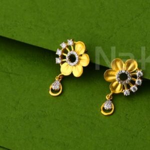 22KT Gold CZ Hallmark Gorgeous Ladies Pendant Set FPS442