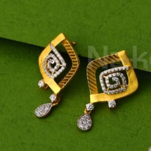 22KT Gold CZ Hallmark Fancy Ladies Pendant Set FPS441
