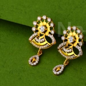 22KT Gold CZ Hallmark Delicate Ladies Pendant Set FPS438
