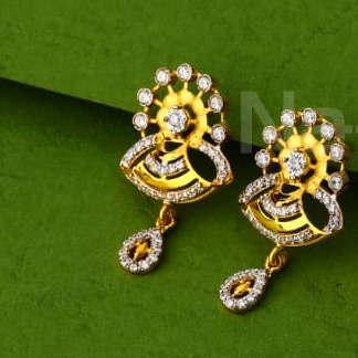 22KT Gold CZ Hallmark Delicate Ladies Pendant Set FPS438 - Image 2