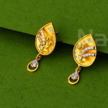 22KT Gold CZ Hallmark Classic Ladies Pendant Set FPS437 - Image 2