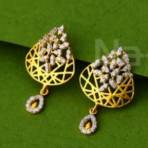 22KT Gold CZ Ladies Classic Pendant Set FPS429