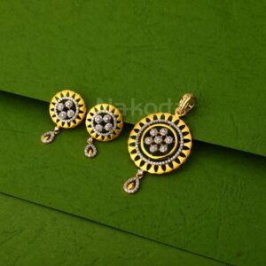 22KT Gold Hallmark Classic Ladies Pendant Set FPS421
