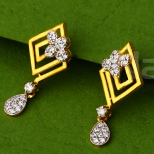 22KT Gold Ladies Fancy Pendant Set FPS389 - Image 2
