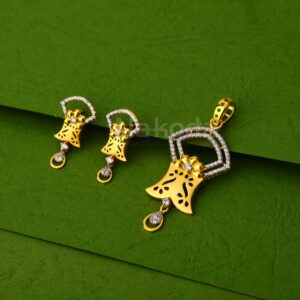 22KT Gold Ladies Exclusive Pendant Set FPS388
