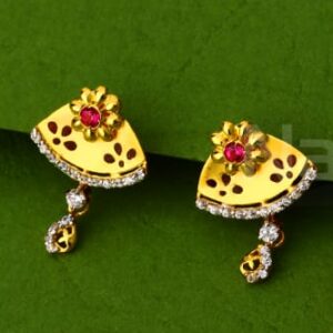 916 Gold CZ Hallmark Ladies Stylish Pendant Set FPS383