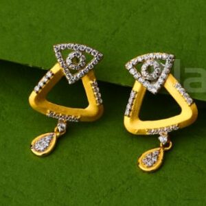 916 Gold CZ Hallmark Ladies Delicate Pendant Set FPS378