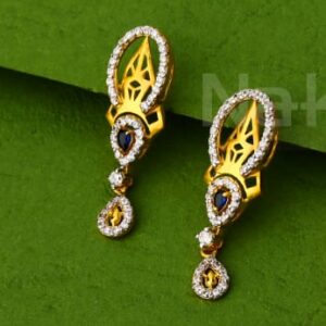 916 Gold CZ Stylish Ladies Pendant Set FPS413