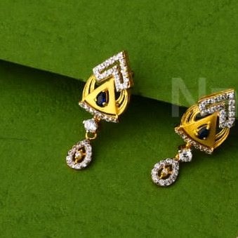 916 Gold CZ Delicate Ladies Pendant Set FPS409 - Image 3