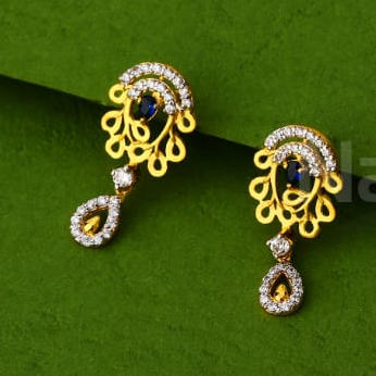 916 Gold Hallmark Ladies Pendant Set FPS398 - Image 2