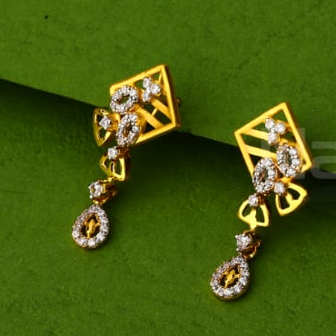 916 Gold Ladies Stylish Pendant Set FPS397 - Image 2