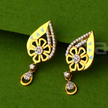916 Gold Ladies Designer Pendant Set FPS392 - Image 2