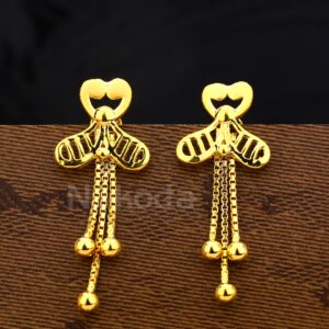 22KT Gold Ladies Stylish Plain Earring LPE347