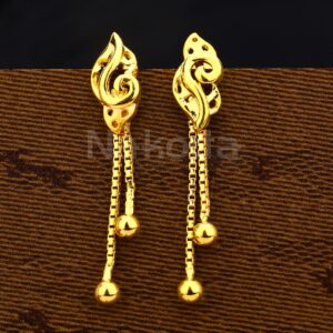 22KT Gold Women's Exclusive Plain Earring LPE336
