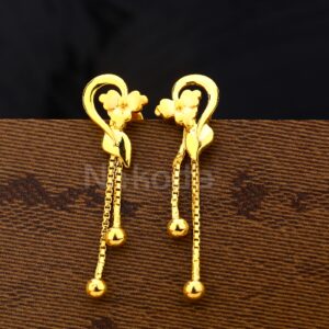 916 Gold Hallmark Gorgeous  Women'S Plain Earring LPE322