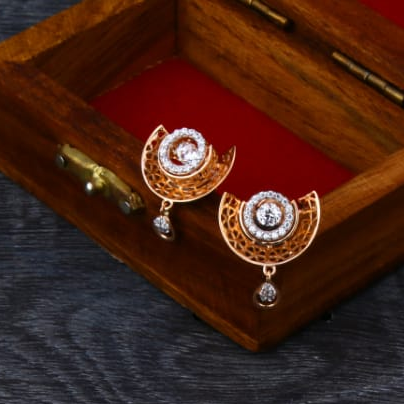 750 Rose Gold Classic Ladies Necklace Set RN353 - Image 3