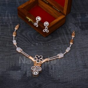 750 Rose Gold Ladies Necklace Set RN354