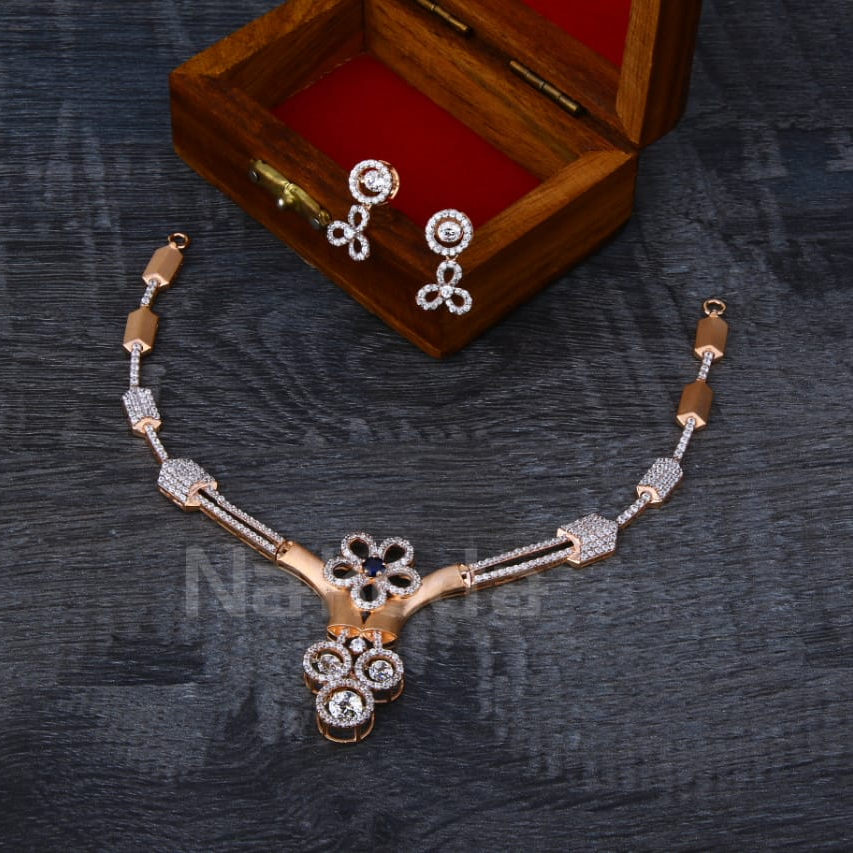 750 Rose Gold Ladies Necklace Set RN354