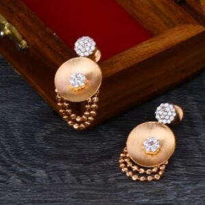 18KT Rose Gold CZ Gorgeous Ladies Necklace Set RN356