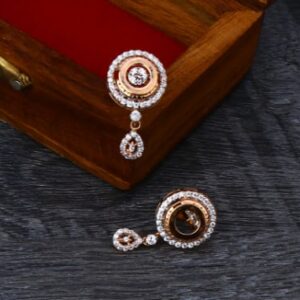 18KT Rose Gold CZ Ladies Necklace Set RN362