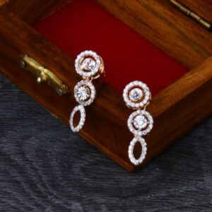 18KT Rose Gold Hallmark Gorgeous Ladies Necklace Set RN364