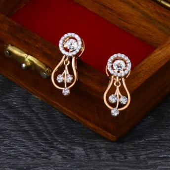 18KT Rose Gold Hallmark Classic Ladies Necklace Set RN369 - Image 2