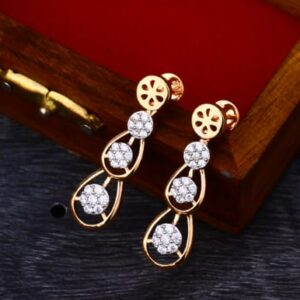 18KT Rose Gold Ladies Fancy Necklace Set RN376