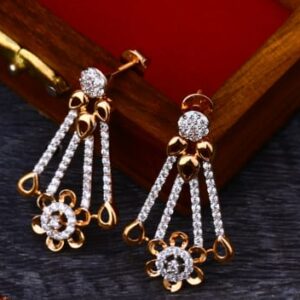 18KT Rose Gold Ladies Designer Necklace Set RN374
