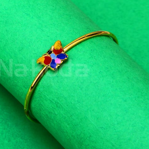 750 gold cz hallmark stylish kids kadali kk77 - Image 2