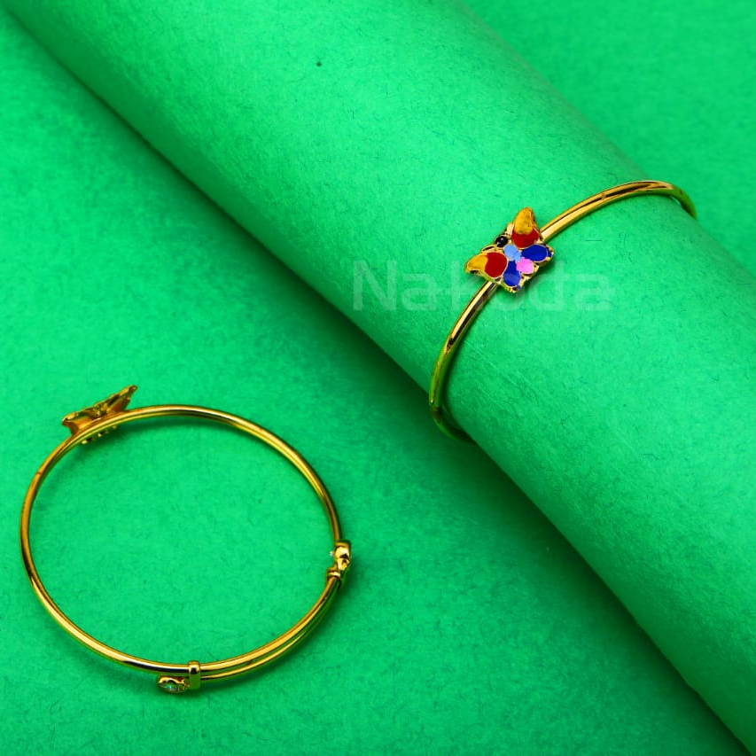 750 gold cz hallmark stylish kids kadali kk77