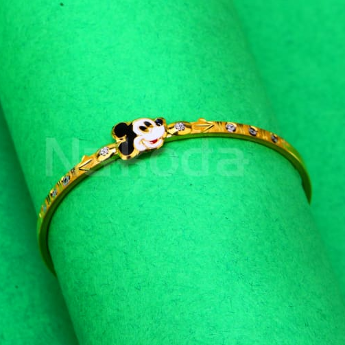 750 gold cz hallmark designer kids kadali kk92 - Image 2