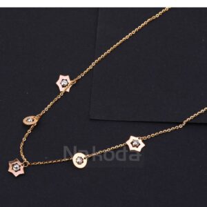 750 Rose Gold CZ Fancy Hallmark Tanmaniya RTM544