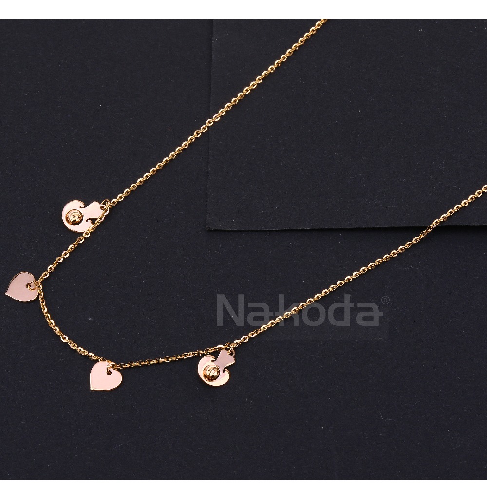 750 Rose Gold CZ Designer Hallmark Tanmaniya RTM541