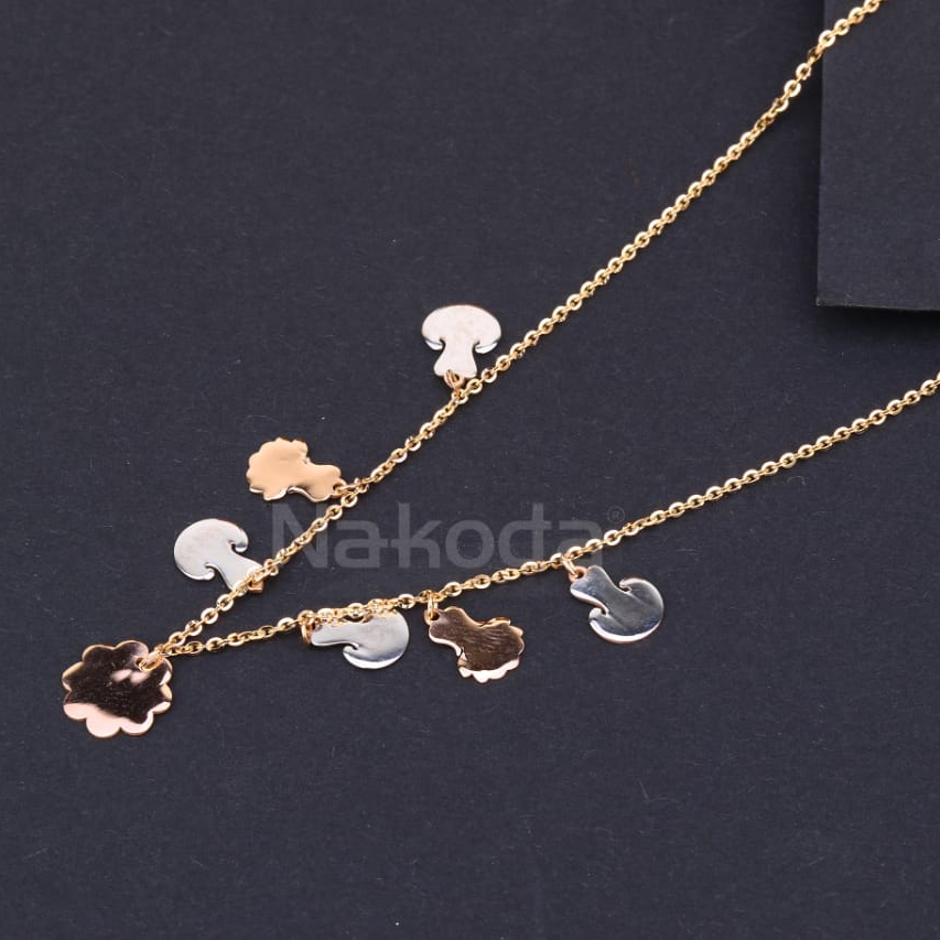 18KT Rose Gold CZ Hallmark Fancy Tanmaniya RTM488 - Image 2