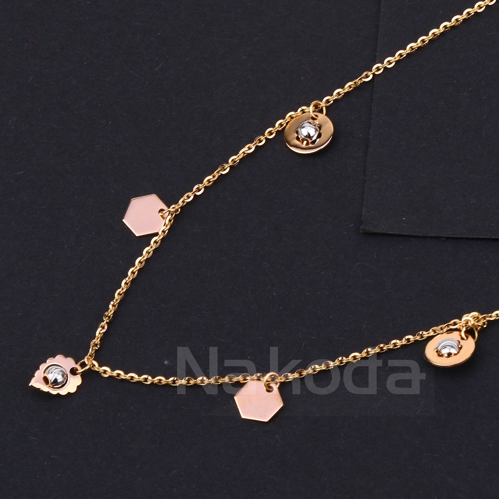 750 Rose Gold CZ Classic Hallmark Tanmaniya RTM540 - Image 2