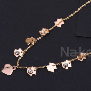 750 Rose Gold CZ Stylish Ladies Tanmaniya RTM538