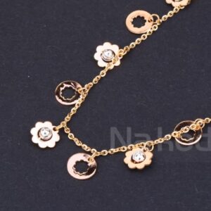 18KT Rose Gold CZ Stylish Tanmaniya RTM484